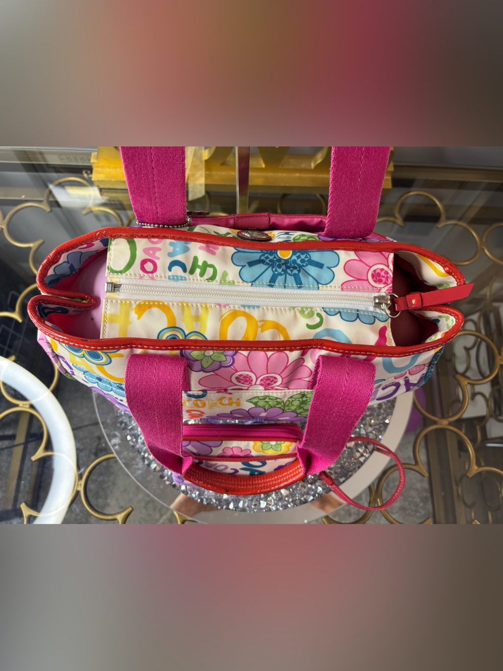 Coach 2010 y2k poppy Daisy Graffiti Floral set EUC - Picture 5 of 16